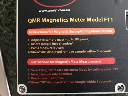 Portable laboratory gauge close-up view
